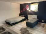 Pallet bed with lights small studio -  - Cluj - Cluj-Napoca